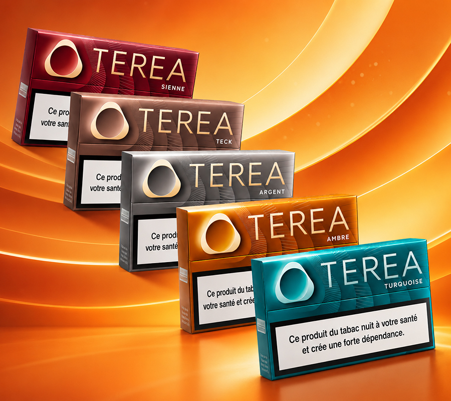 Sélection de sticks TEREA pour IQOS ILUMA en vente chez O'Théo Marseille et La Ciotat
