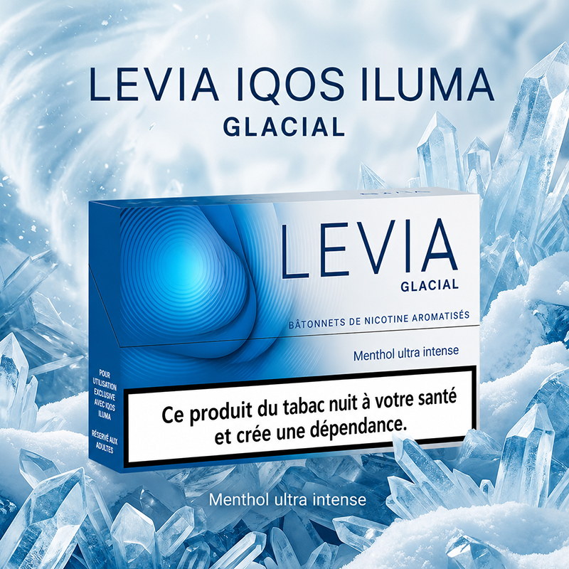 LEVIA Glacial pour IQOS ILUMA saveur menthol ultra intense en vente chez O'Théo Marseille